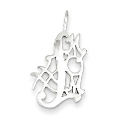 #1 Mom Charm in 925 Sterling Silver