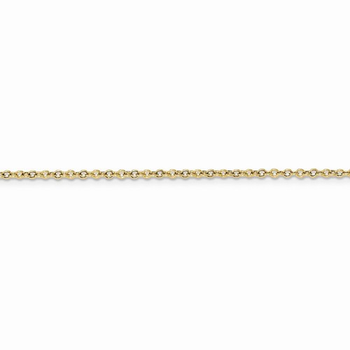 1.75 mm Open Link Cable Chain in 14k Yellow Gold