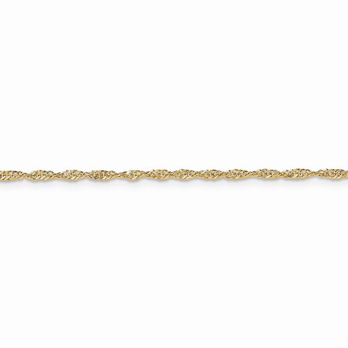 2.05 mm Singapore Chain in 14k Yellow Gold