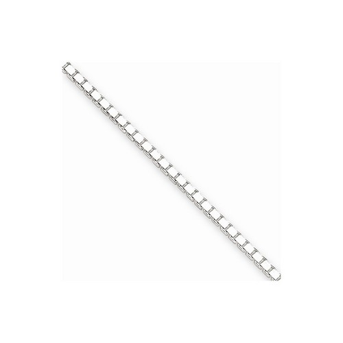 1.9 mm Box Chain Bracelet in 925 Sterling Silver