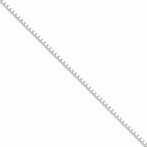 2 mm Box Chain in 925 Sterling Silver