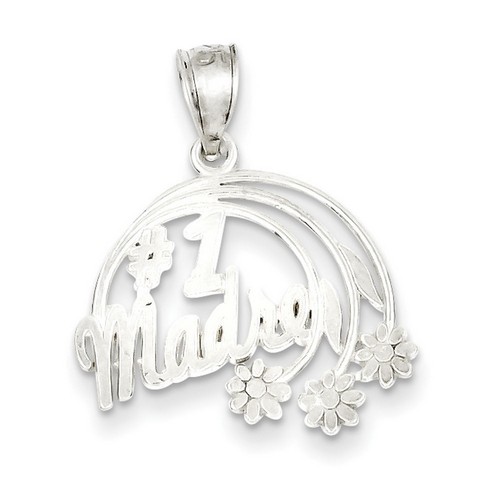 #1 Madre Charm in 925 Sterling Silver