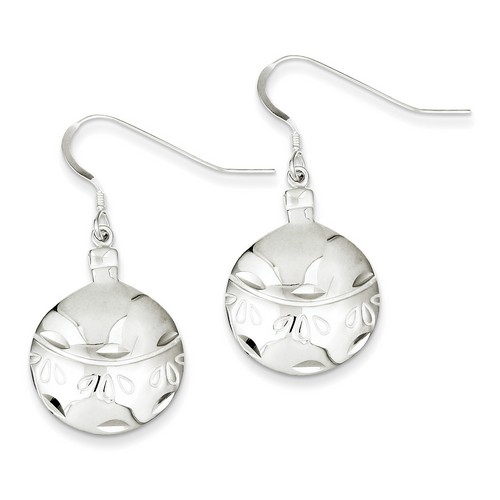 Christmas Ornament Earrings in 925 Sterling Silver