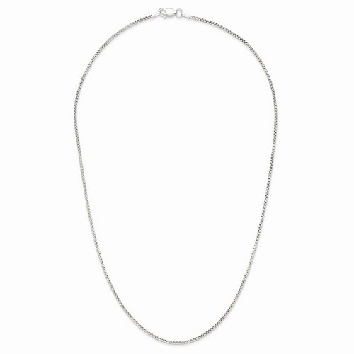 1.5 mm Round Box Chain in 925 Sterling Silver