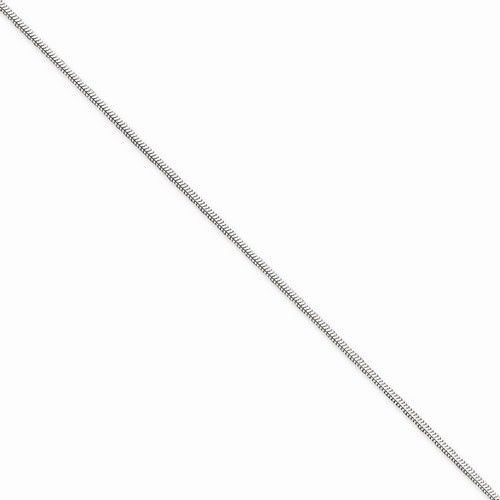 1.5 mm Octagonal Snake Chain Bracelet in 925 Sterling Silver
