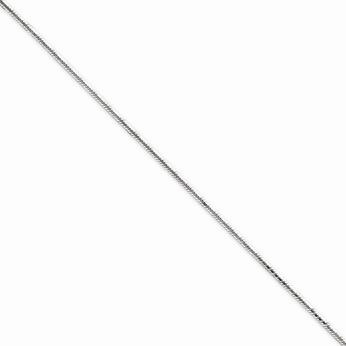 1.65 mm Octagonal Snake Chain Bracelet in 925 Sterling Silver
