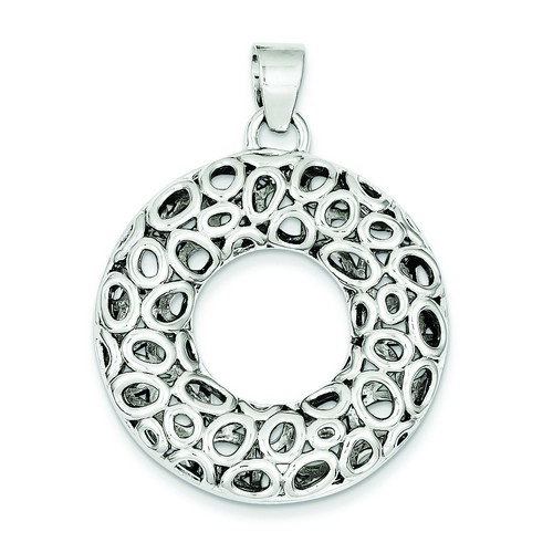 Circle Pendant in 925 Sterling Silver