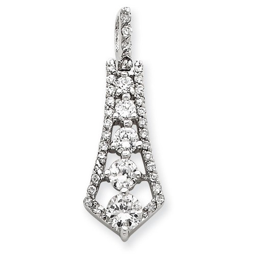 CZ Journey Pendant in 925 Sterling Silver