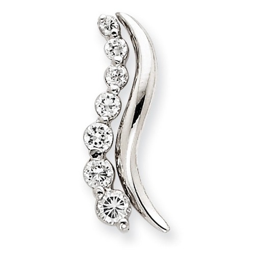 CZ Journey Pendant in 925 Sterling Silver