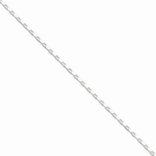 1.65 mm Elongated Box Chain in 925 Sterling Silver