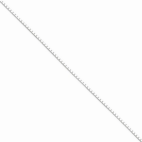 1.25 mm Mirror Box Chain in 925 Sterling Silver