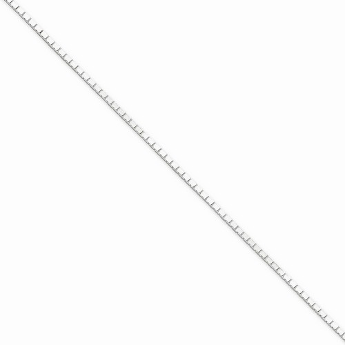 1.5 mm Mirror Box Chain in 925 Sterling Silver