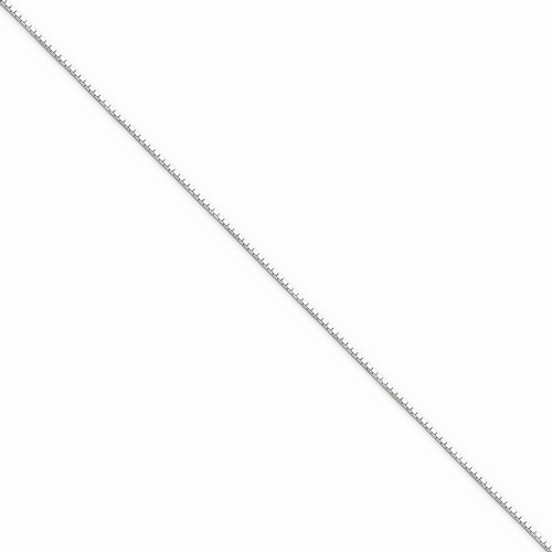 0.9 mm Octagonal Mirror Box Chain in 925 Sterling Silver