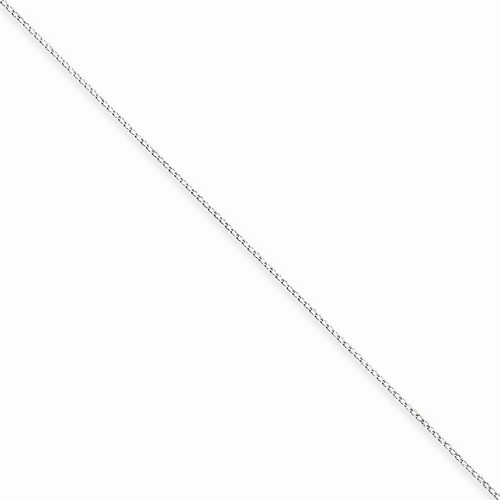 0.3 mm Curb Chain Anklet in 925 Sterling Silver