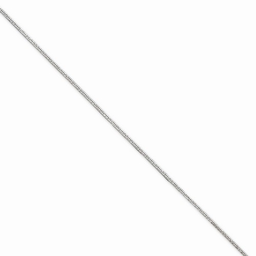 1 mm Square Snake Chain Bracelet in 925 Sterling Silver